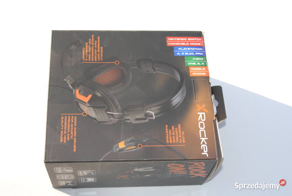 Słuchawki gamingowe X Rocker XH1 z mikrofonem PC sprzedam