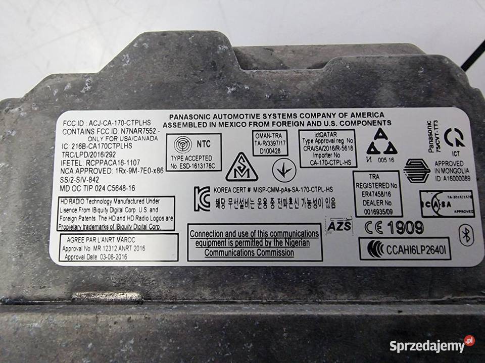 WYŚWIETLACZ PANEL DODGE CHARGER ACJCA170CTP Lipno