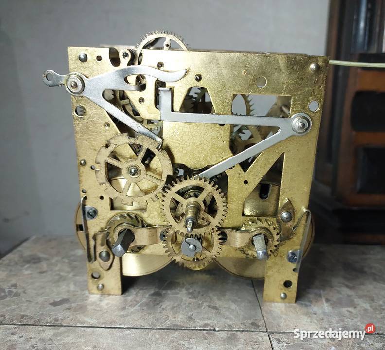 703 Mechanizm starego zegara ściennego Mauthe Tczew