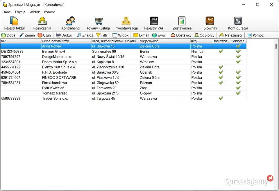 Sprzedaż i magazyn program do faktur z magazynem Łódź