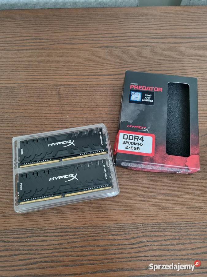 HyperX Predator 16GB 2x8GB DDR4 3200MHz CL16 Pojemność 16GB Elektronika Wrocław