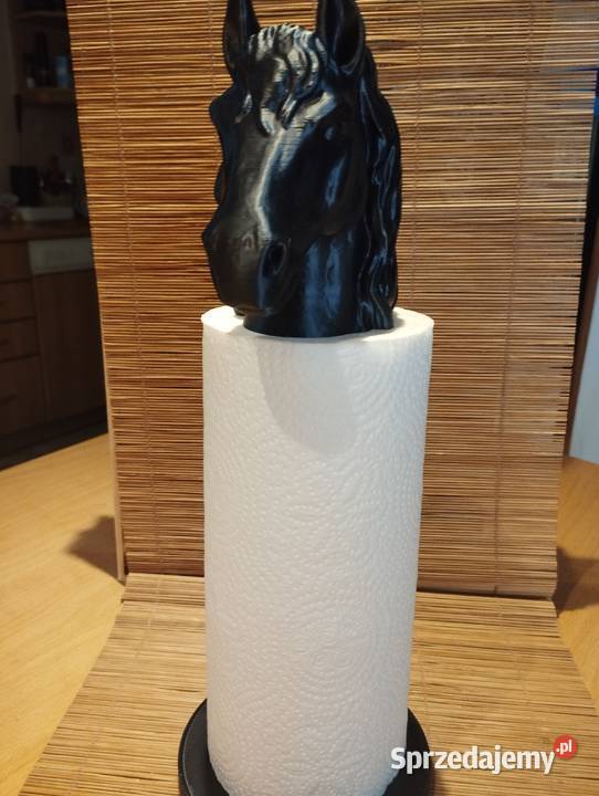 Stojak na ręcznik papierowy papier toaletowy koń czarny dolnośląskie Oleśnica