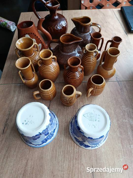 Pijałka dzbanuszki fajans ceramika prl Pozostałe Choszczno