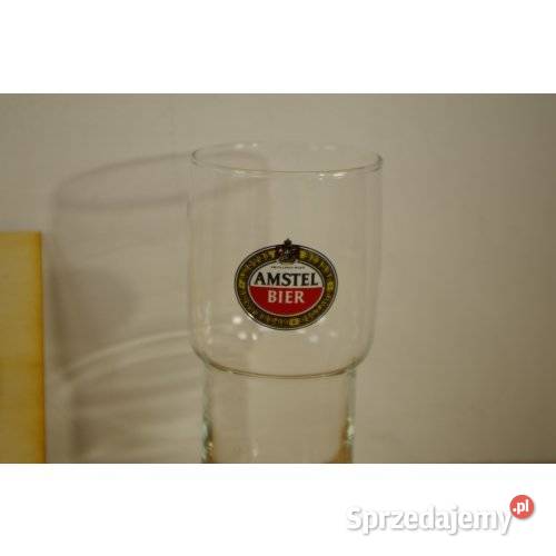 Para szklanek do piwa Amstel Bier szkło
