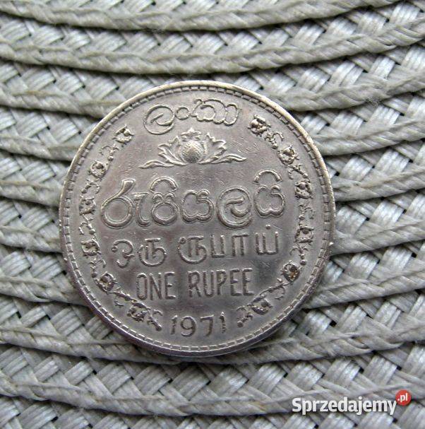 Cejlon 1 Rupia 1971r Numizmatyka Kalisz