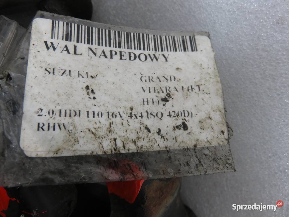 WAŁ NAPĘDOWY SUZUKI GRAND VITARA I 20 HDI małopolskie sprzedam