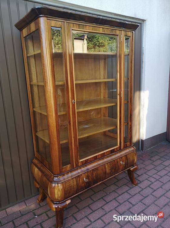 Witryna Serwantka ARTDECO Orzech Politura Stara wielkopolskie Swarzędz sprzedam