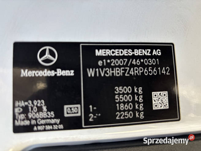 MERCEDESBENZ SPRINTER 315 CDI 2023 195000 ccm 1950cm3 Warszawa