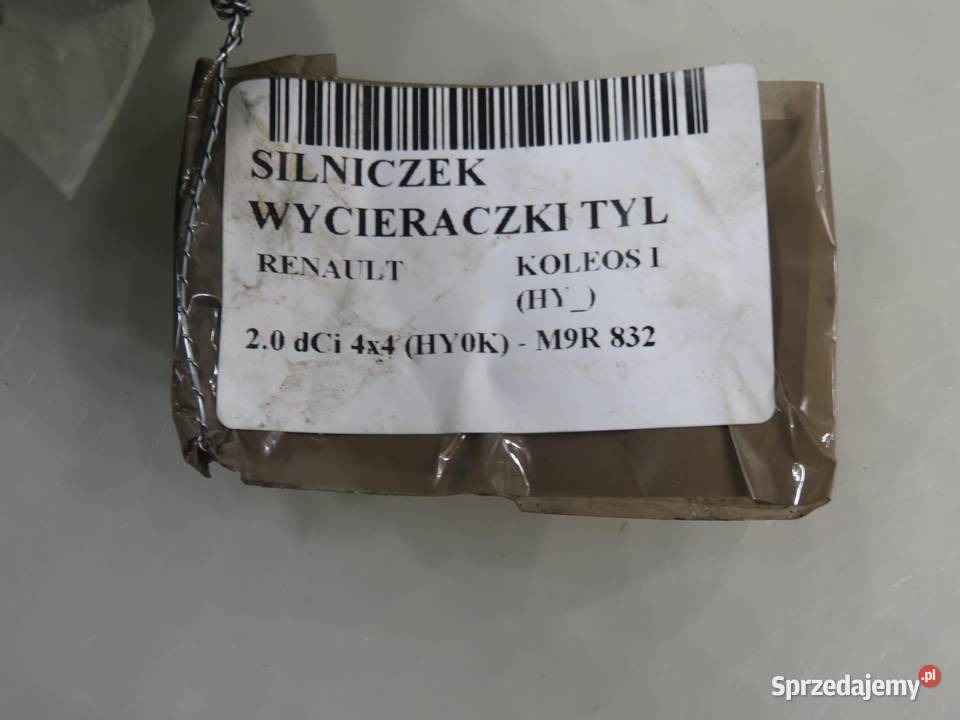 SILNICZEK WYCIERACZKI TYŁ RENAULT KOLEOS I