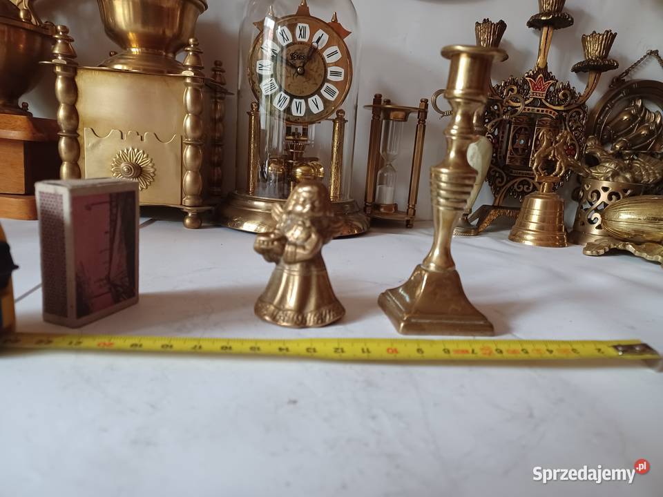 Dwa świeczniki Mosiądz Kolekcja Poznań