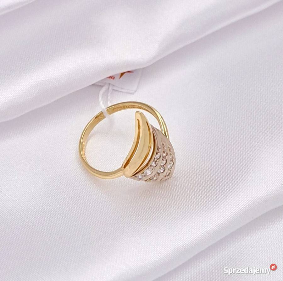Pierścionek r12 Złoty pr585 Glamour Z727 Pierścionki Poznań
