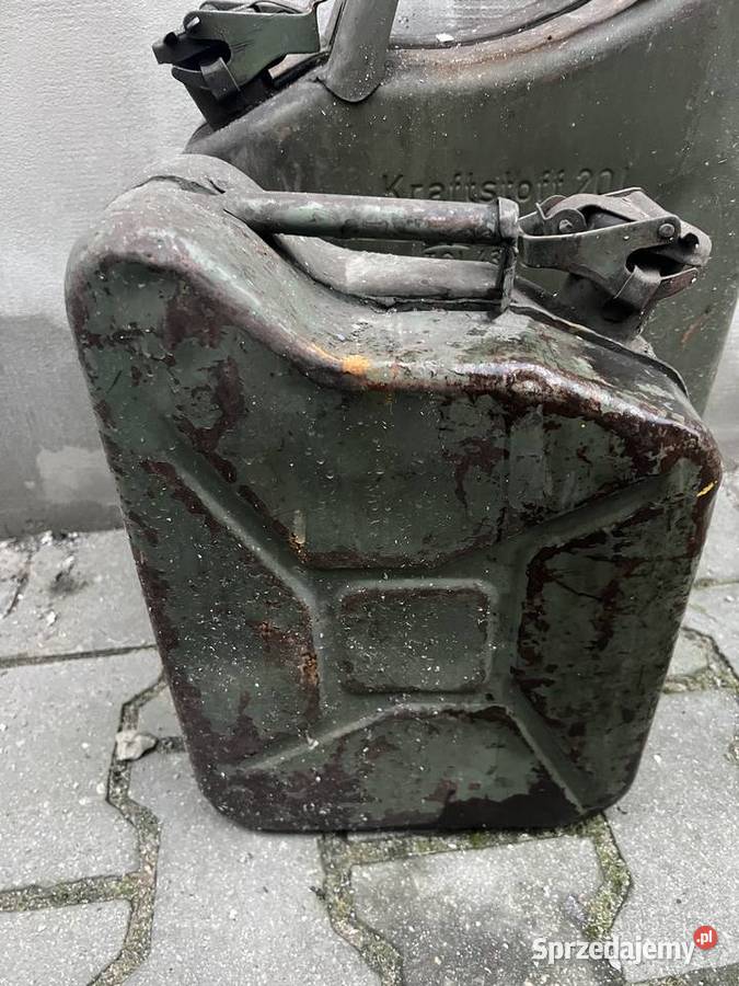 Kanistry metalowe 1x20 1x10 l wielkopolskie Kościan