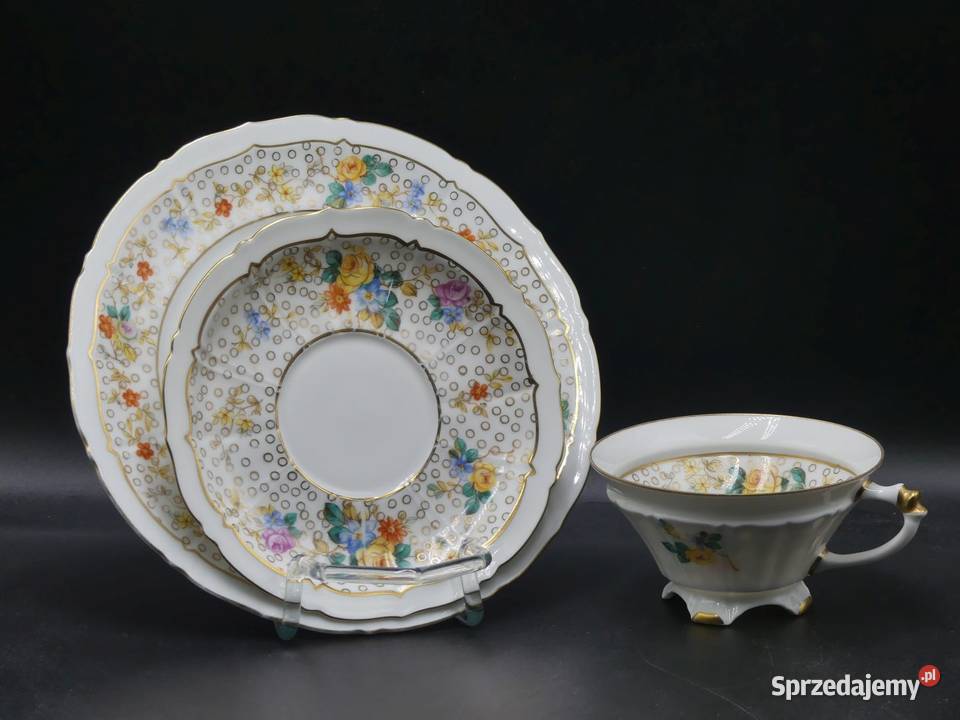 Komplet śniadaniowy Sorau Żary na nóżkach UNIKAT Poznań