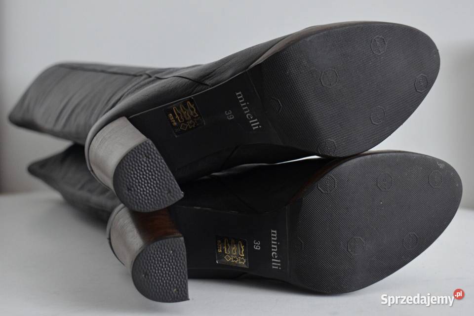 Wysokie kozaki Minelli pod kolano na wygodnym Białystok