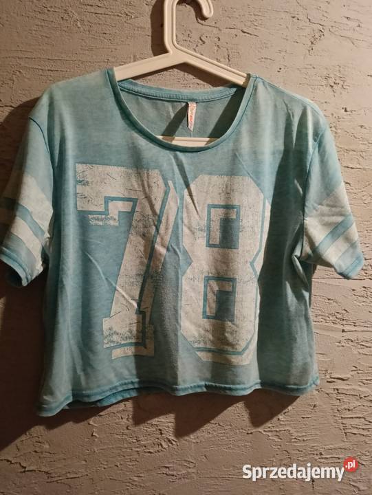 Top krótki niebieski 78 niebieski