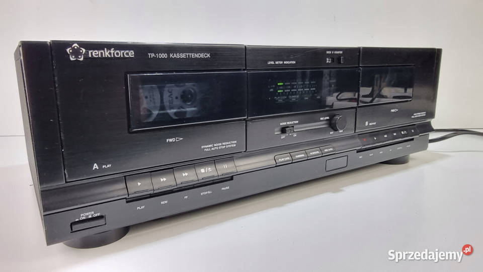 Renkforce magnetofon dwukasetowy TP1000 TP 1000 Międzychód