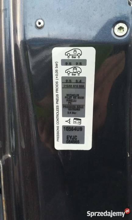 Peugeot 807 blotnik przedni wielkopolskie