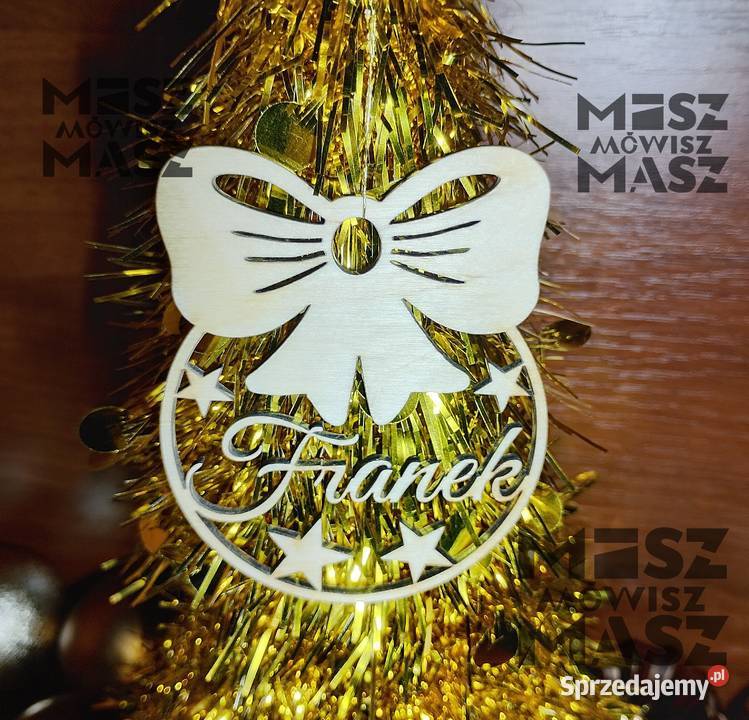 Bombka z imieniem nazwą spersonalizowana na Racot