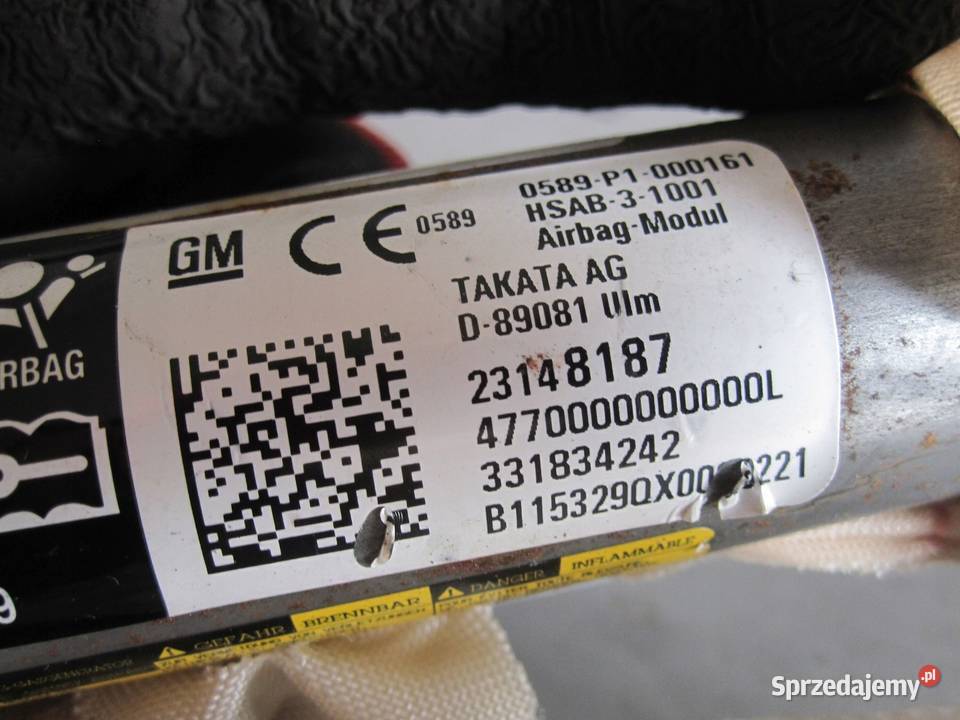 INSIGNIA A I LIFT 16r AIRBAG kurtyna lewa Kielce