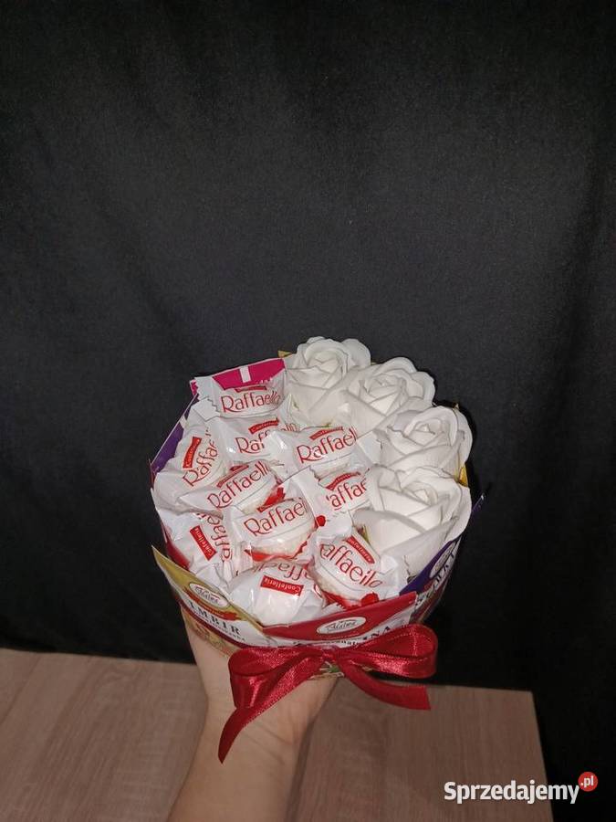 Słodki box Box z herbatą różami mydlanymi Bukiet Zagórów