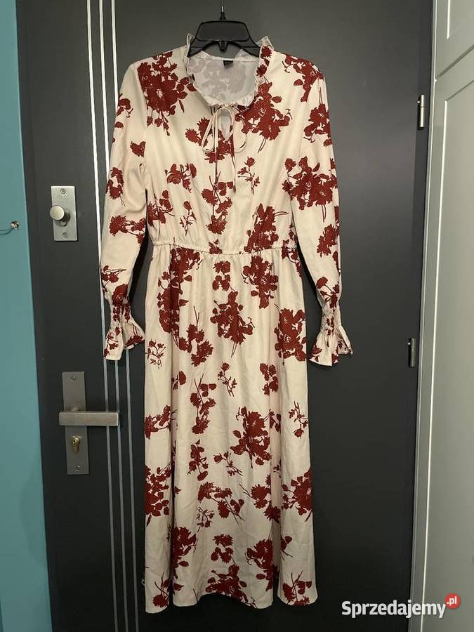 Shein sukienka modny wzór kwiaty floral hit blog Choszczno