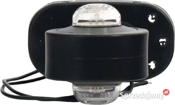 Lampa obrysowa LED lewa okrągła 1224V czerwona Oświetlenie Kamionna