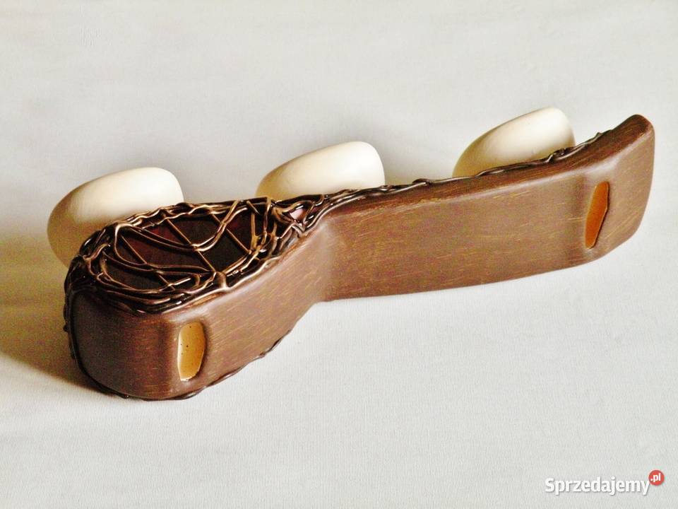 Świecznik ceramiczny wyrób współczesny ręcznie wielokolorowy sprzedam