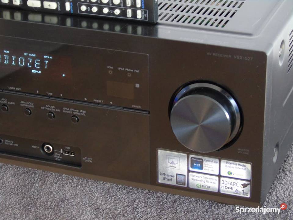 Amplituner Pioneer VSX527 RDS USB HDMi pilot Amplitunery Jasło sprzedam