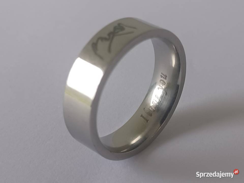 Obrączka Grawerowana I love you Stal nierdzewna Tarnowo Podgórne