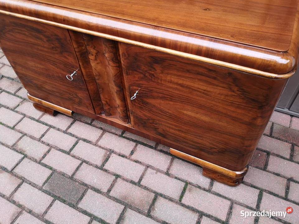 Komoda ARTDECO RTV Orzech Niska Stara Antyk Swarzędz