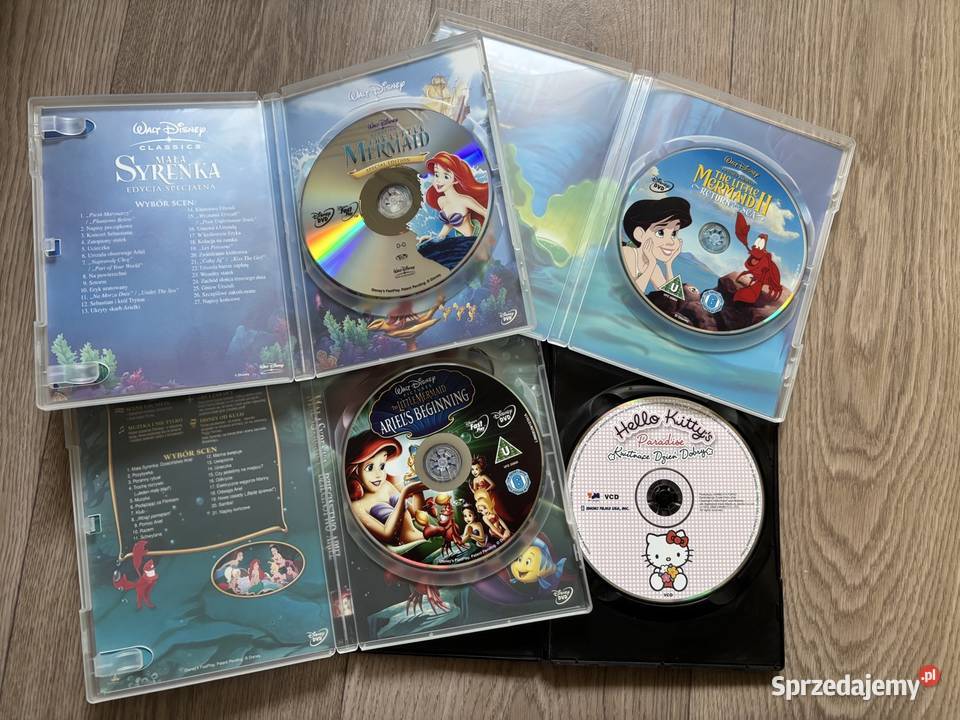 Disney filmy Mała Syrenka Hello Kitty bajki Warszawa sprzedam