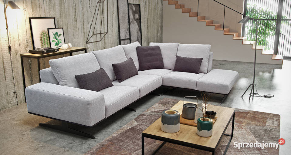 Narożnik Prawostronny Tkanina Poduszki Wanat Katowice