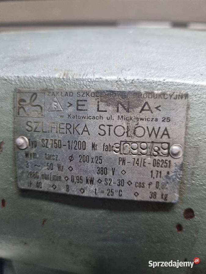 Szlifierka stołowa warsztatowa ELNA Solnica
