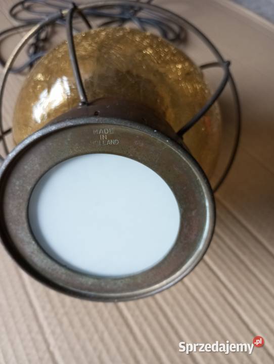 stara lampa miedziana Chełmce