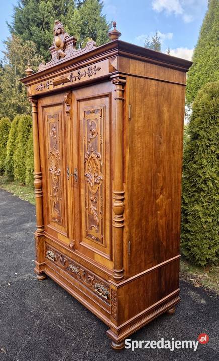 Szafa orzechowa z końca XIX wieku 9286 Szczecin sprzedam
