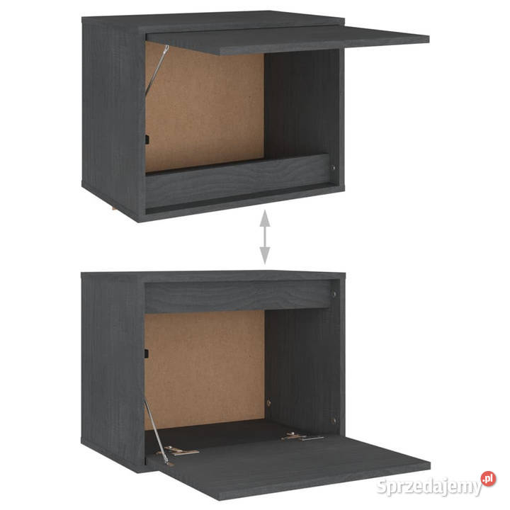 Szafki pod TV 4 szare lite drewno sosnowe Warszawa