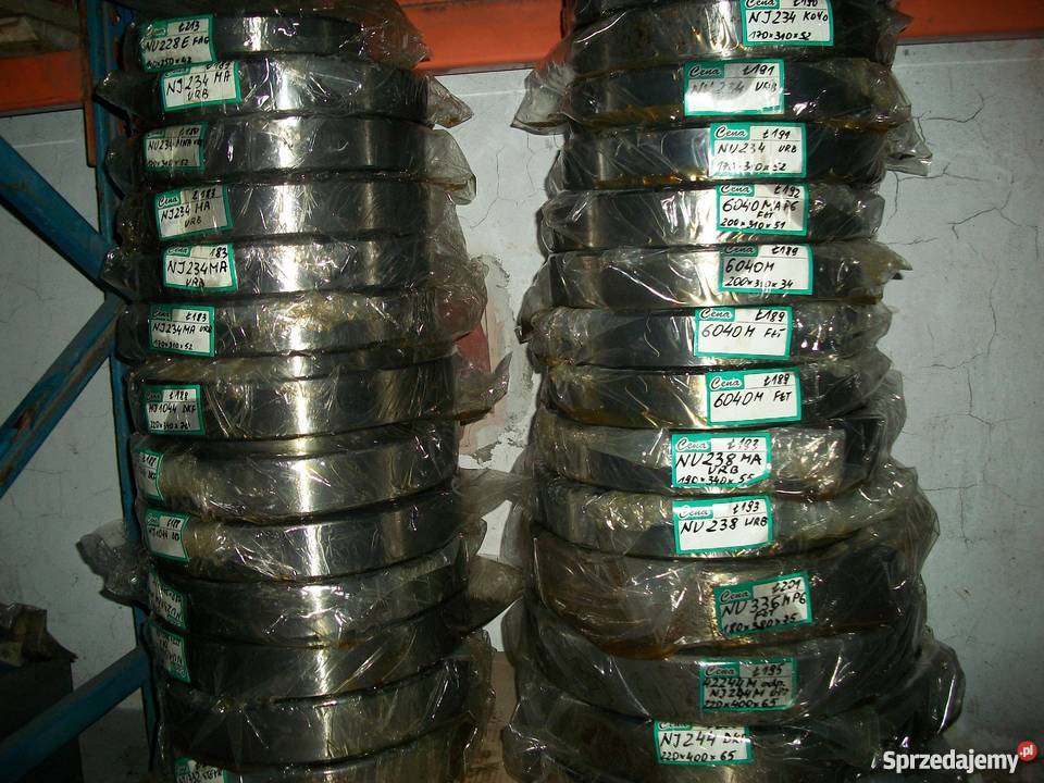 Oferuję w sprzedaży łożyska z zapasów wg małopolskie Olkusz