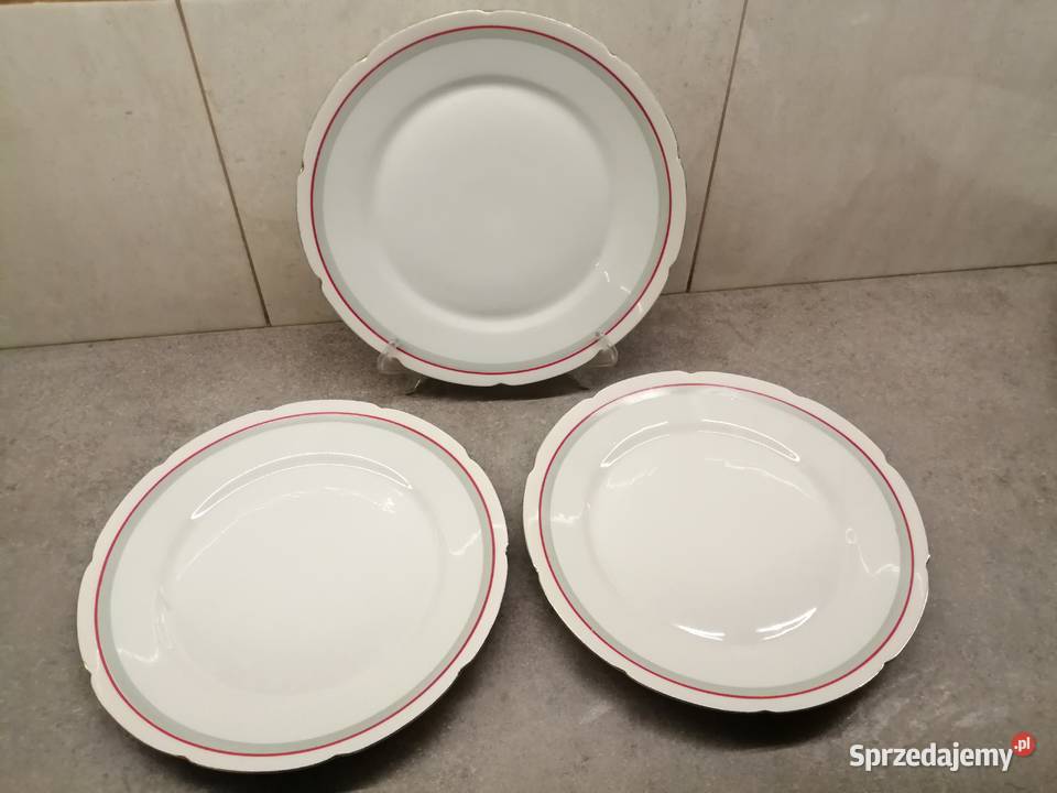 stare talerze porcelana GIESCHE 3 Siemianowice Śląskie
