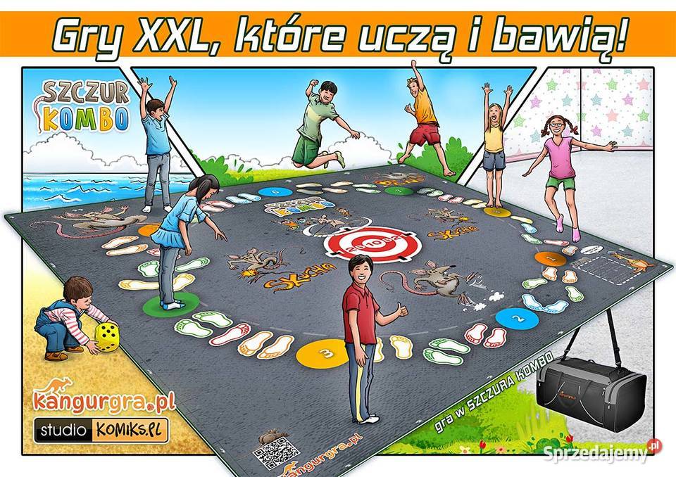 GRA W SZCZURA KOMBO gra podłogowa XXL DZIECI do Kraków sprzedam