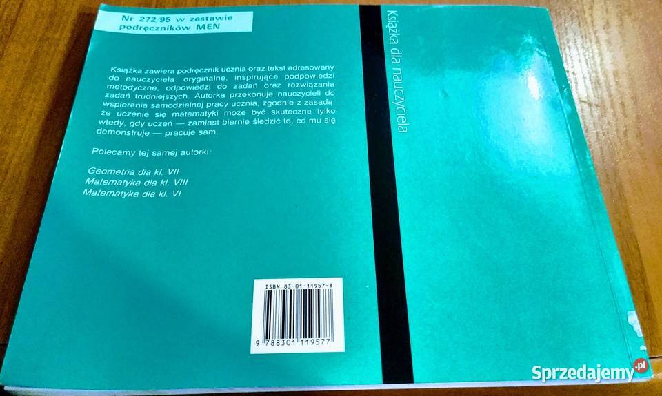Algebra 7 podręcznik klas 7 książka nauczyciela