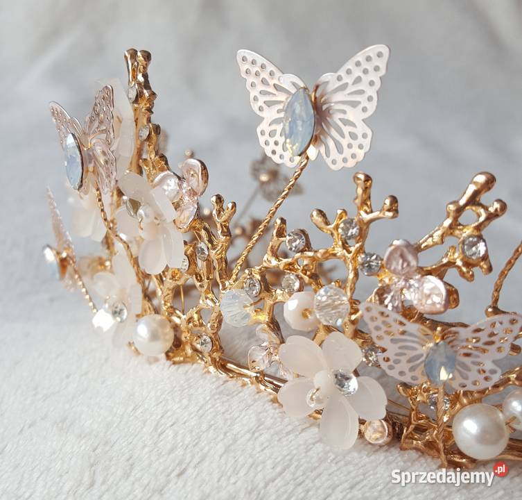 Korona tiara opaska naszyjnik kolczyki komplet zachodniopomorskie Szczecin
