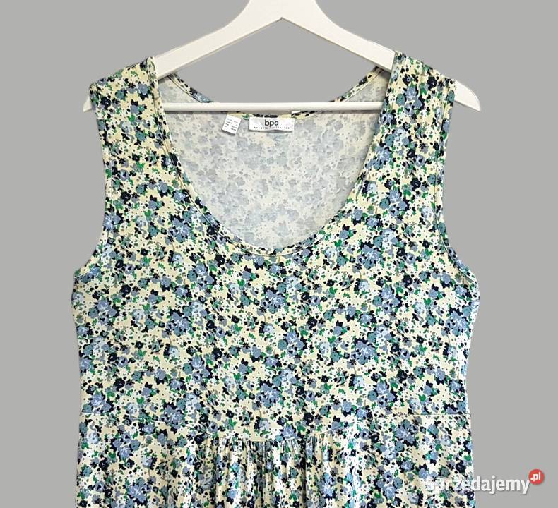 Damska sukienka letnia kwiatowa na ramiączkach Chrzanów