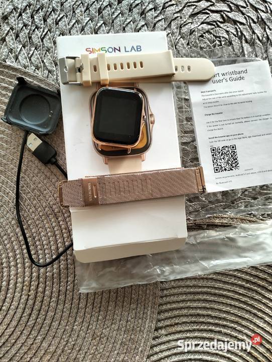 Nowy Smart Watchdwa paskibranzoleta złota i wielkopolskie Gniezno