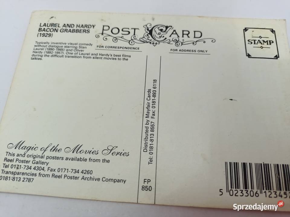 Pocztówka kartka pocztowa Vintage reklama filmu Zamość