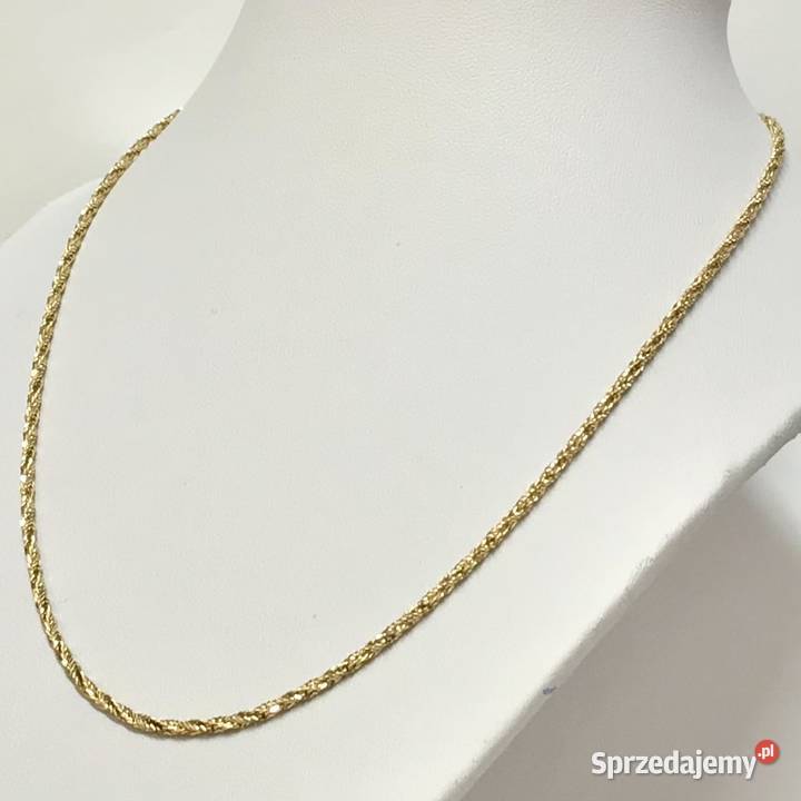 Złoty ŁAŃCUSZEK damski 18K ORYGINALNY splot 40 Warszawa