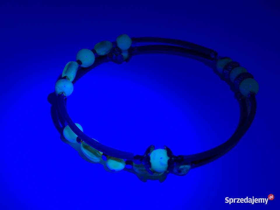 Bransoletka BURSZTYN mleko kreda cytryna drut Warszawa