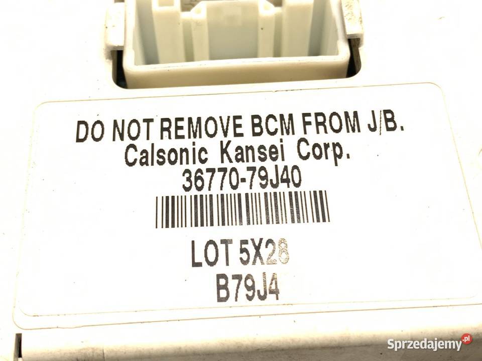 MODUŁ KOMFORTU BCM SUZUKI SX4 3677079J40