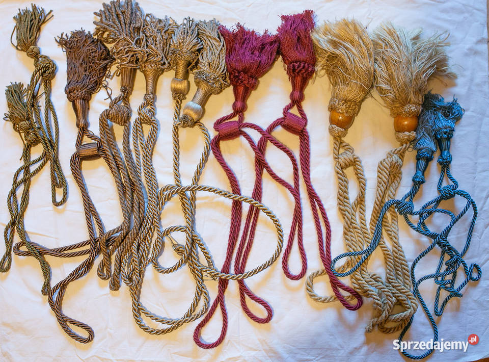 Sznury do zasłon upinacze do zasłon chwosty Gdańsk sprzedam