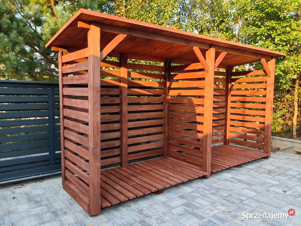 Drewutnia 2 x 11m drewutnia 2 x 11m z dachem Kalety
