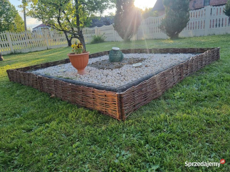 Palisada wiklinowa ogrodowa Płotki obrzeże Groble
